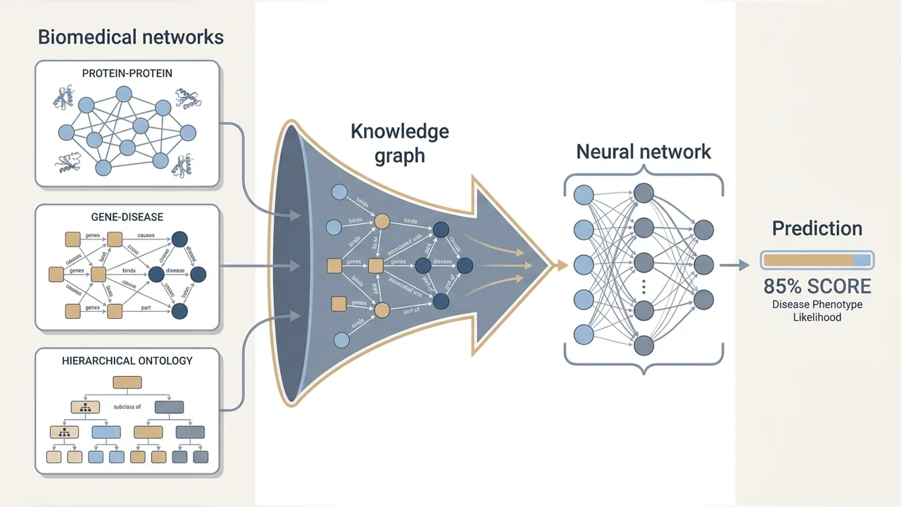 IBNSINA-QI: Integrating Biomedical Networks and Semantic Information for Neural network Analysis of Quantitative Information — research illustration